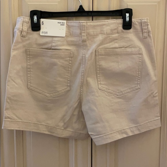 NWT Ladies sz 6 Ana high-rise shorts Creme Brûlée - Picture 6 of 10